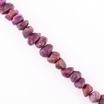 InfinityGemsArt Raw Ruby Bracelets For Women, July Birthstone Jewelry, Natural Gemstones Rough Dainty Bracelet Energy Crystals Rhodium Plated 925 Sterling Silver Chain 8 inch