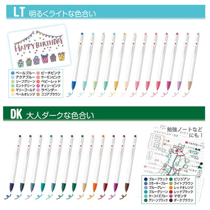 Zebra WYSS22-36C-N Clickart Water-Based Markers, 36 Colors, Case Included
