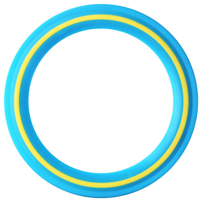 JEEFUD Flying Disc for Kids Adults 11 inch Flying Ring, 3 Pack Beach Backyard Sports Play Soft Discs, Sport Outdoor Toy Gift for 4+ Year Old Boys Girls Family (3PCS (Blue，Pink&Turquoise))
