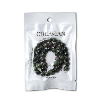 CHEAVIAN 45PCS 8mm Natural Chrysoprase Round Loose Beads for Jewelry Making 1 Strand 15"
