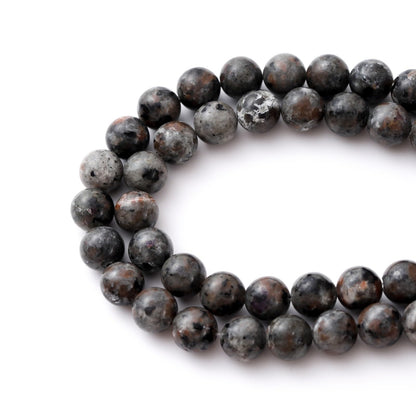 8mm 45pcs DIY Natural Flame Stone Yooperlite Beads Round Healing Crystal Gemstone Loose Beads for Jewelry Making Handmade Bracelet Necklace
