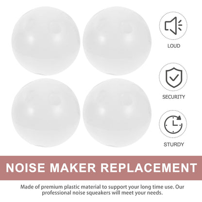 50Pcs Rattle Balls Inserts Rattle Box Repair Doll Noise Maker Noise Maker Insert Toy for Baby Pet Toy Animal Puppet Doll 24mm