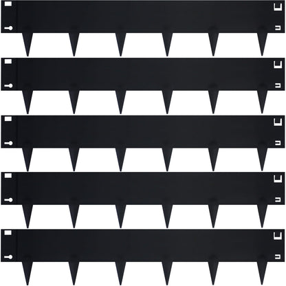 YXJSTO 5 Pack Steel Landscape Edging,Metal Landscape Edging 40 Inch Strips, Metal Garden Edging 8 inch Depth, Steel Edging for Landscaping