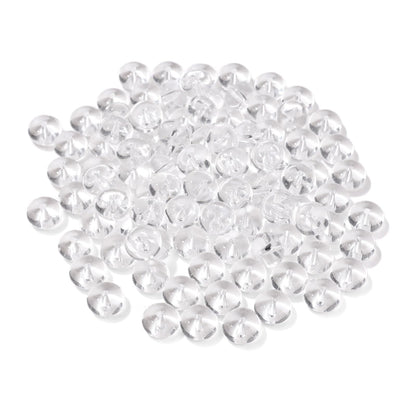 Raicegs 100pcs 5×8mm Rondelle Clear Quartz Beads Natural Gemstone Beads Abacus Disk Stone Loose Beads for Jewelry Making DIY Bracelets Necklace
