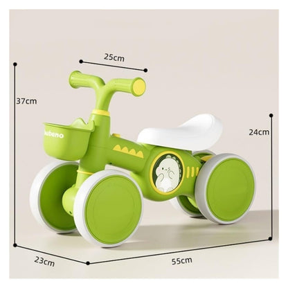 Twist car Ride on Toys Baby Balance Bikes 4 Wheel Wiggle Car with Front Basket for 1-3 Years Old Boys Girls Gifts Ride on Toy(Pink)