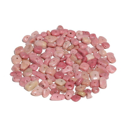 30in Rhodochrosite Natural Chip Stone Beads 5-8mm About 230pcs, Irregular Drilled Light Rosy Pink Bead for Bracelets Jewelry Making Supplies for Adults, DIY Crafts.
