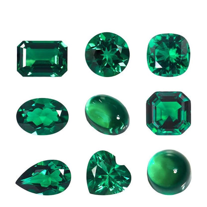 1PCS 6 * 6mm Cushion Laboratory Cultivates Zambian Emerald about 1CT