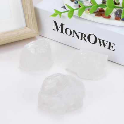 XIANNVXI Clear Quartz 1.8-2.2" Large Raw Crystals and Healing Stones Natural Rough Crystal Rocks for Decor Gifts Tumbling Cabbing Polishing Fountain Rocks 1PCS
