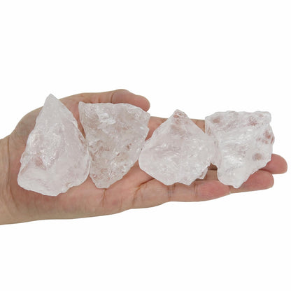 Nvzi Raw Clear Quartz Crystals Bulk, Real Gemstones and Crystals, Rocks and Minerals, Healing Crystals, Quartz Crystals and Healing Stones, Cuarzos Originales De Energia Y Piedras(1LB)
