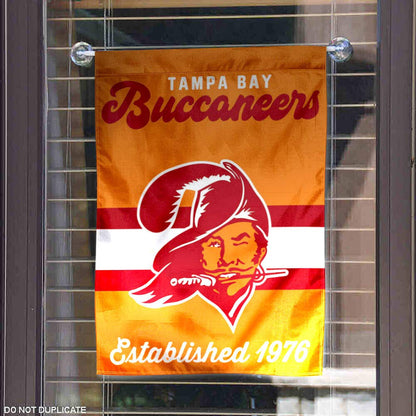 Buccaneers Throwback Retro Vintage Garden Flag Double Sided Banner