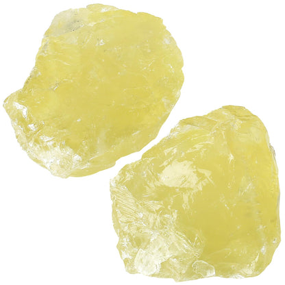 NUKAYAI 2Pcs Citrine 1.8-2.2" Large Raw Crystals Natural Stones Citrine Healing Crystal Rocks for Polishing Decoration DIY Tumbling Wire Wrapping Wicca Reiki Rough Rock Gifts