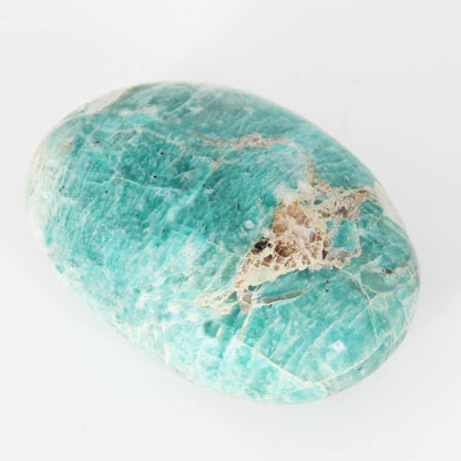 Orientrea Amazonite Palm Stone-1 Pc Amazonite Pocket Energy Stone, Smooth Healing Crystal Worry Stone(Amazonite Stone(1 Pc))