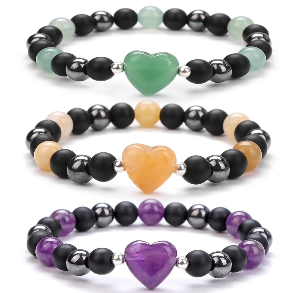 Natural Heart Shaped Red Stone Beads 10mm Loose Crystal Healing Beads for DIY Necklace Bracelet Making Gemstone Craft Supplies