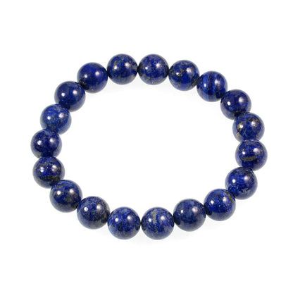 AD Beads Natural Gemstone Round Beads Stretch Bracelet Healing Reiki 10mm (Lapis)