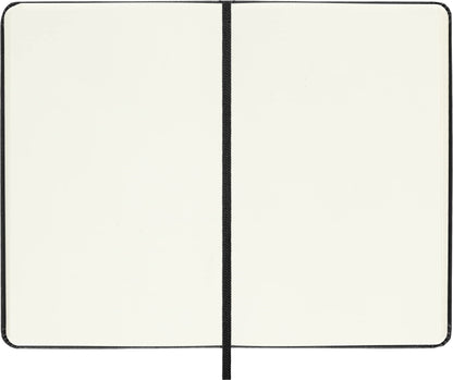 Caderno Clássico, Preto, Capa Dura, Sem Pauta, Tamanho Bolso