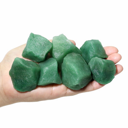 Nvzi Raw Green Aventurine Crystals Bulk, Real Gemstones and Crystals, Rocks and Minerals, Healing Crystals, Quartz Crystals and Healing Stones, Cuarzos Originales De Energia Y Piedras(1LB)