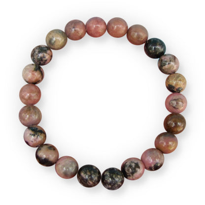 Enchanted Therapist Black Vein Rhodonite Bracelet, Reiki Infused, Energy Bracelet, Reiki Gift, Reiki jewelry, Gemstone bracelets, Crystal bracelets
