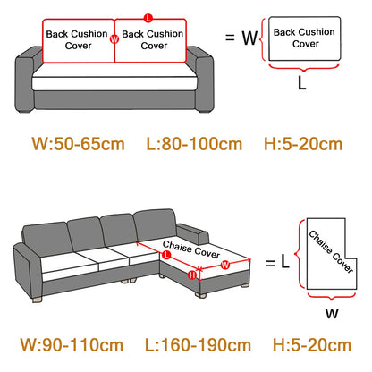 MIFXIN Velvet Stretch Pillow Cover Wear-Resistant Universal Sofa Couch Cushion Pillow Cover Cushion Sofa Decoration (Navy, Pillowcase)