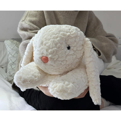 Hofun4U Rabbit Plush Pillow, Rabbit Stuffed Animal, Rabbit Plush Long Body Pillow Gift for Kids Adults (White,47 inch)
