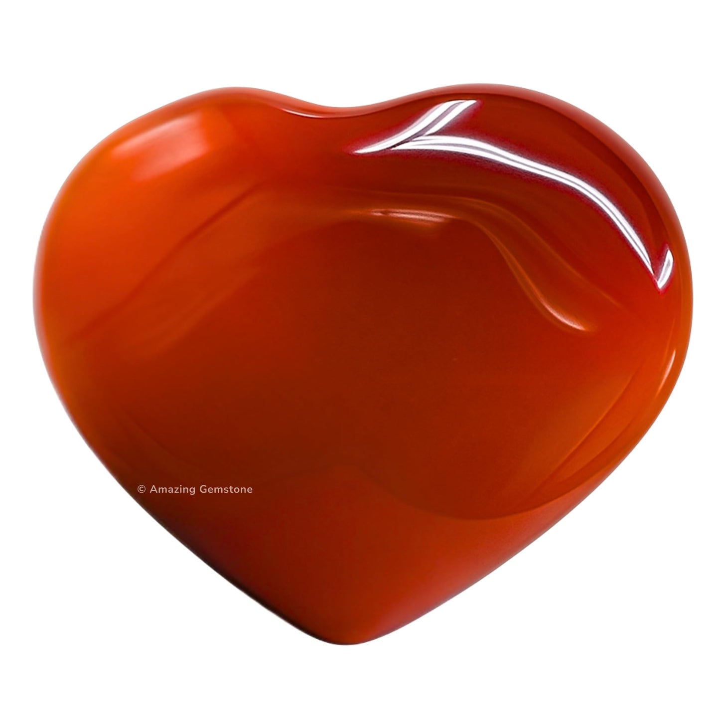 Amazing Gemstone Carnelian Stone Heart - Pack of 2 Crystal Heart Stones Rocks - Corazones De Piedra Crystals and Healing Stones Heart Shaped Crystal - Stocking Stuffers Gifts