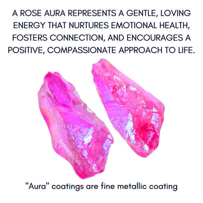Crystals, Rocks, Jade, Crystals and Healing Stones, Witchcraft Supplies, Healing Crystals, Stones, Healing Stones, Rock Collection, Agate, Raw Stones (Pink Aura Quartz, 2 Pcs)