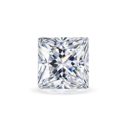 1-5 Carats Moissanite Loose Stone Lab Grown Synthetic Diamond Loose D Color Round/Oval/Heart/Princess/Cushion/Asscher/Pear/Marquise/Radiant/Emerald Cut Moissanite Loose Gem Stones for Ring Pendant Jewelry Making Gift (Princess Cut, 1 Carats)