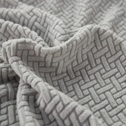 Disayu Sofa Covers Couch Covers for Sofa Pet Friendly Couch Cushion Covers Universal Sofa Covers Washable Stretch Slipcovers for Sectional Sofa (Texture Light Gray,Large Single Seat Cover)