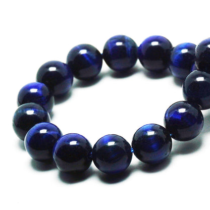 DIQIO Natural Blue Tiger Eye Beads for Jewelry Making - 6mm Stone Beads Gemstone Beads for Bracelets, Crystal Round Loose Beads(58-60pcs, 6mm, Blue Tiger Eye)