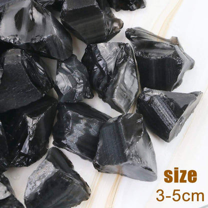 Fireboomoon 2lb/950g Rough Natural Black Obsidian Stones Raw Gemstone Crystal Rock for Cabbing,Tumbling,Cutting,Polishing,Lapidary,Wire Wrapping,Healing Reiki,Jewelry Making,Home Decoration(Black)