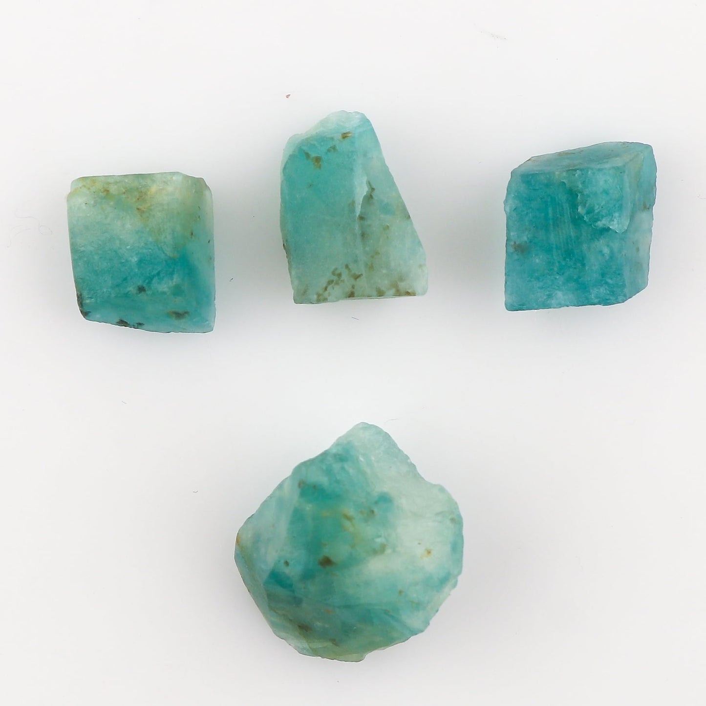 CRYSTALIS 4pcs Natural Big Grandidierite Loose Gemstone Wholesale Bulk Rough Jewelry Making Supply, Chakra & Healing Raw Stones, Wire Wrapping, DIY, Gem Collection [10-15mm]