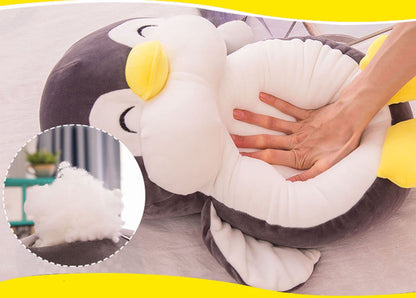 TONGSONG 21.6 Inch Plush Penguin Stuffed Animal Penguin Hugging Pillow with Smile Face Cuddly Plushies Toy Huggable Anime Gifts for Kids and Lovers in Birthday,Valentines,Christmas