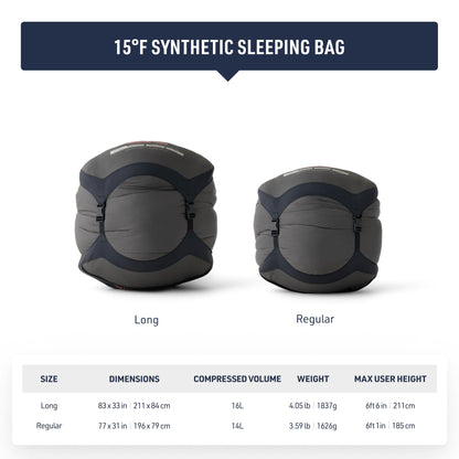 Sea to Summit Hamelin Synthetic Sleeping Bag, 15-Degree, Regular