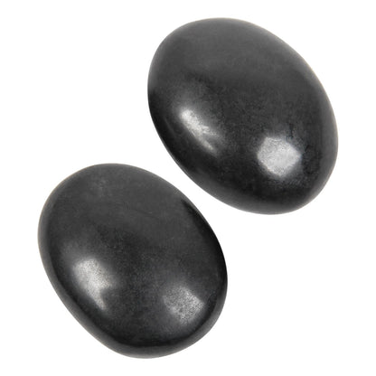 Black Tourmaline Palm Stone-2 Pcs Black Tourmaline Pocket Energy Stones, Smooth Healing Crystal Worry Stone (Black Tourmaline(2pcs))