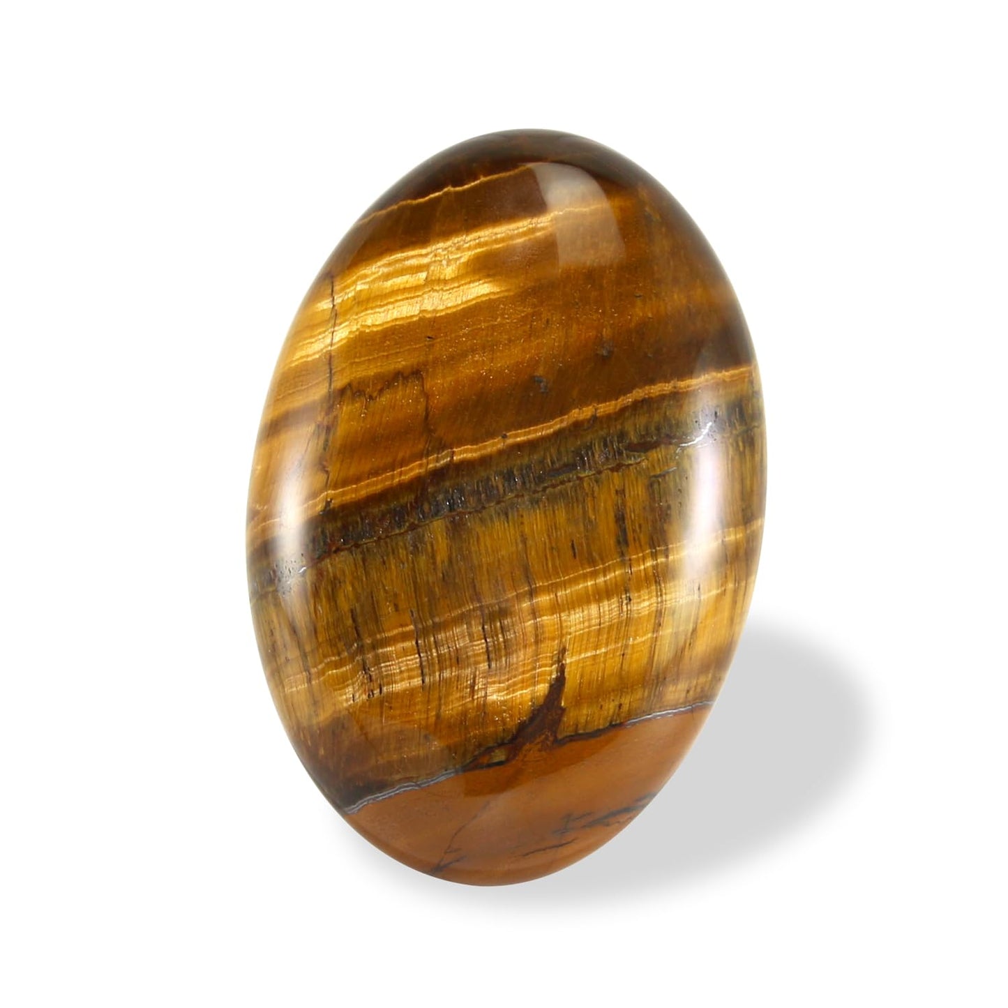Nvzi Tigers Eye Crystal Palm Stone, Worry Stones, Crystals and Healing Stones, Polished Rocks, Natural Gemstones, Chakra Stones for Healing Crystals Daily Use