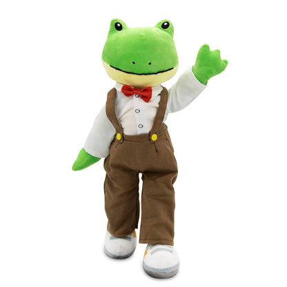 Plushible Soft Baby Doll, 18 Inch Frog - Plush Rag Doll with 2 Clothing Sets, My First Plush Toy for Girls, Boys & Infants, Soft Baby Stuffed Toy, Adorable Companion for 1 Year Old & Up