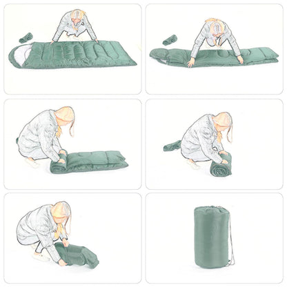 Wind Tour 3 Season Lightweight Waterproof Sleeping Bag Indoor & Outdoor for Hiking Backpacking Camping Traveling (2.2 lb | Green)
