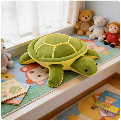 OPHRBU Sea Turtle Plushie Toy,22" Sea Turtle Stuffed Animals Plush Green Soft Plush Toys Hugging Pillows,Tortoise Plush Toys Doll Valentine's Day Birthday Gifts for All Age Groups (Green-22 inches)