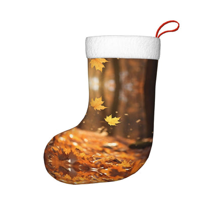 KOPUUYRD Fall Trees Autumn Print Luxurious Holiday Socks,Unique Christmas Socks for Joyful Season,Festive Ornament Classic
