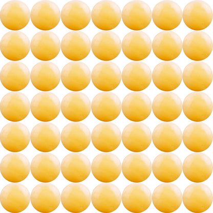 Natural Stone Beads Yellow Jade 100pcs 10mm Round Genuine Real Stone Beading Loose Gemstone Hole Size 1mm DIY Smooth Beads for Bracelet Necklace Earrings Jewelry Making (Yellow Jade, 10mm)