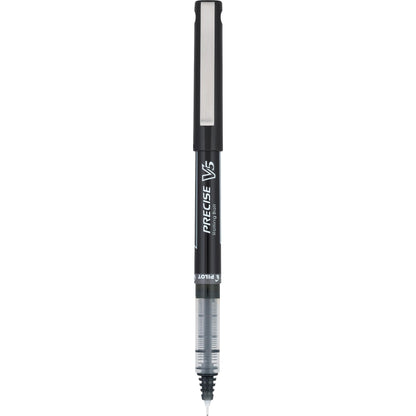 Pilot Precise V5 Rollerball Pens, Extra Fine Point 0.5 mm Black Pens, Black, Pack of 12 - Ideal for School, Journaling & Office Writing