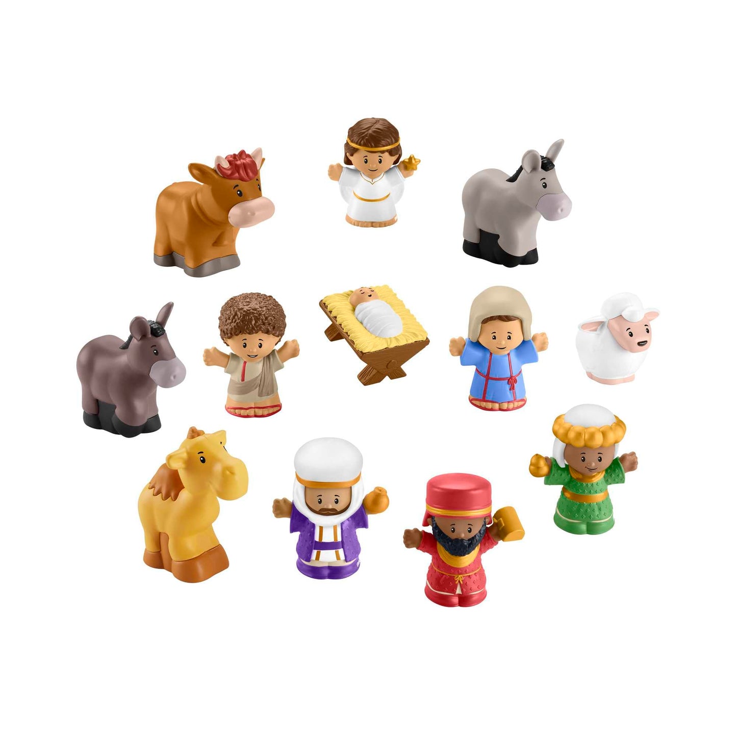 Fisher-Price Little People Toddler Toy Nativity Set with Music Lights & 18 Pieces for Christmas Pretend Play Kids Ages 1+ Years