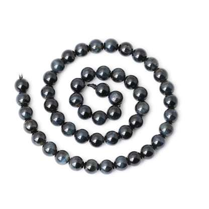 CHEAVIAN 45PCS 8mm Natural Blue Tiger Eye Gemstone Round Loose Beads for Jewelry Making DIY Findings 1 Strand 15"