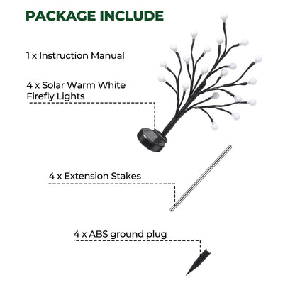 Laladeyek Solar Tree Shaped LED Lights Decorative Solar Lights for Garden Lawn Ornaments Outdoor Waterproof Charging Design Have 80 Lights Perfect for Garden Deals and Beautifying Outdoor Spaces
