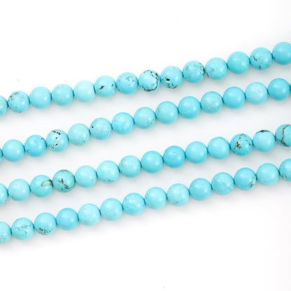 10mm 38pcs DIY Natural Turquoise Stone Beads Round Healing Crystal Gemstone Loose Beads for Jewelry Making Handmade Bracelet Necklace