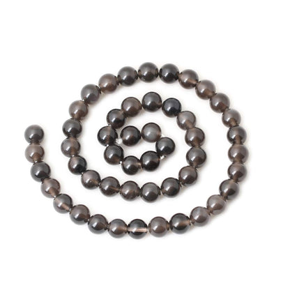 CHEAVIAN 45PCS 8mm Natural Ice Obsidian Gemstone Round Loose Beads Crystal Energy Stone Healing Power for DIY Jewelry Making 1 Strand 15"