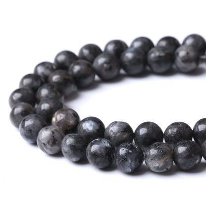 90PCS 4MM Black Larvikite Stone Beads Energy Healing Beads for DIY Jewelry Bracelet Necklace Making for Jewelry Making15