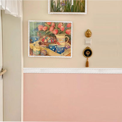 YEFANXI - Flexible White PVC Wall Molding Trim Self-Adhesive, 0.47IN*0.28IN, 10FT Roll, Corner Cover Decorative Peel and Stick Molding for Outdoor, Home, Office - Paintable