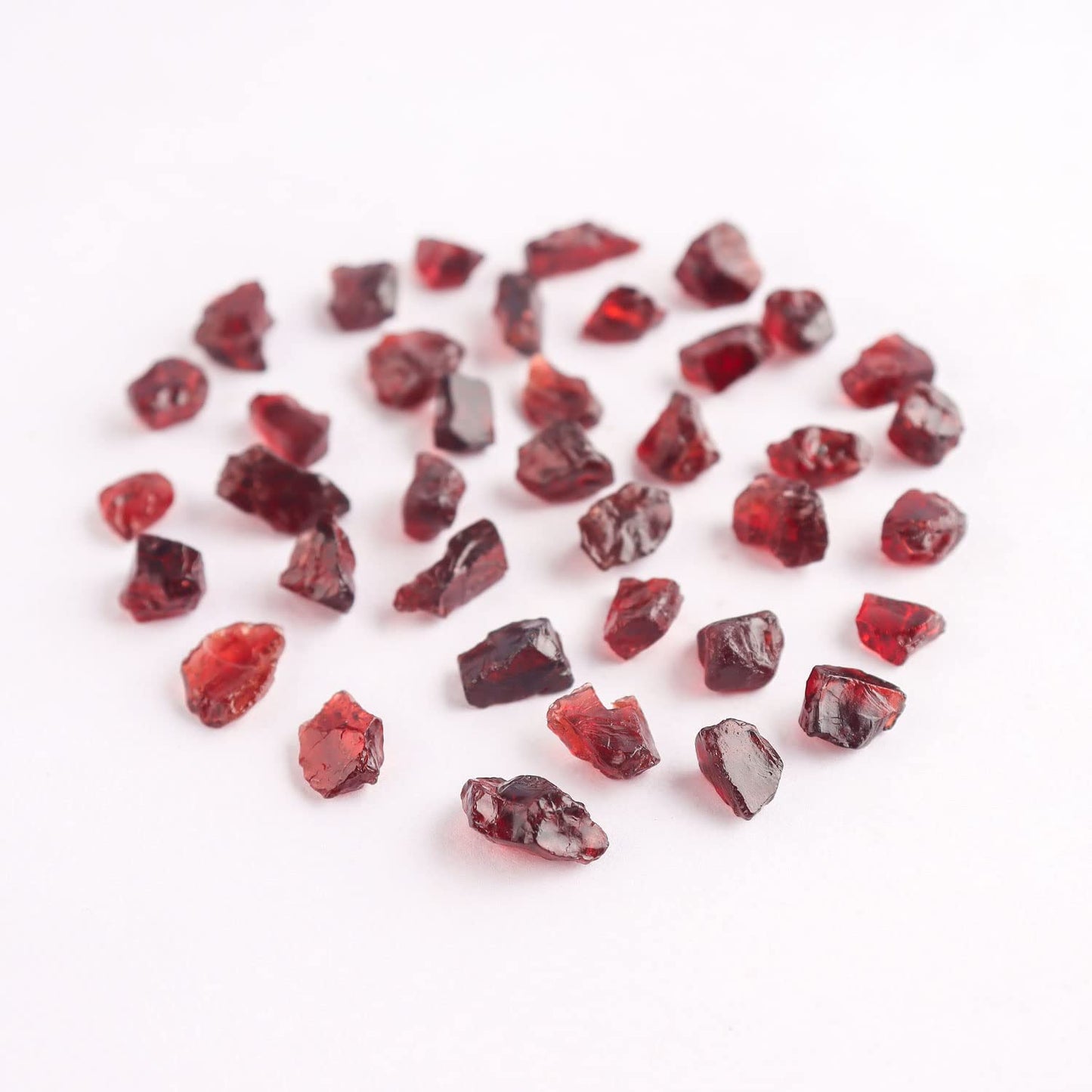 Gemimpression Handmade Loose Gemstone – Natural Red Garnet Rough – Vitality & Chakra Healing – Raw Uncut Stones – Boho DIY Supply – 50 Carat Lot – Christmas Gift for Jewelry Makers