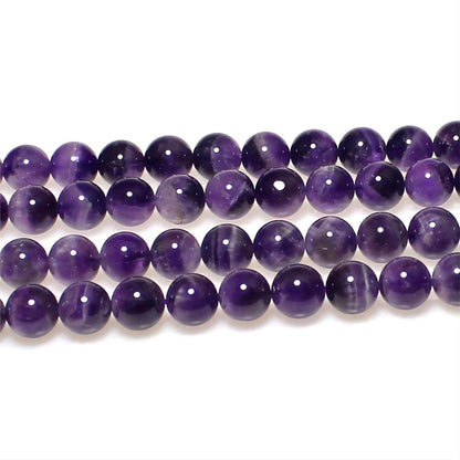 MJDCB Natural Dreamy Amethyst Beads Round Stone Beads DIY Loose Beads for Jewelry Making Beads 15" (6mm)