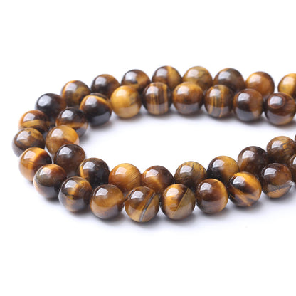 4mm 90pcs AAA Yellow Tiger Eye Gemstone Beads Natural Round Loose Crystal Energy Stone Healing Power for Jewelry Making 1 Strand 15" (4mm, Yellow Tiger Eye Stone)